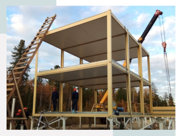 Строительство модульных здания Железнодорожный