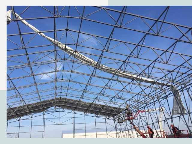 Шатровые ангары от 615 руб. в Железнодорожном и Московской области