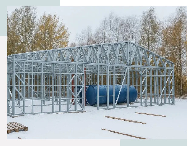 Металлические ангары в Железнодорожном