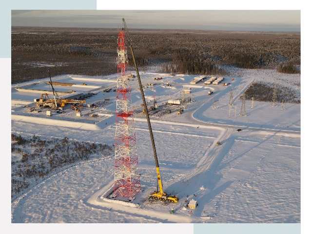 Мачты связи в Железнодорожном