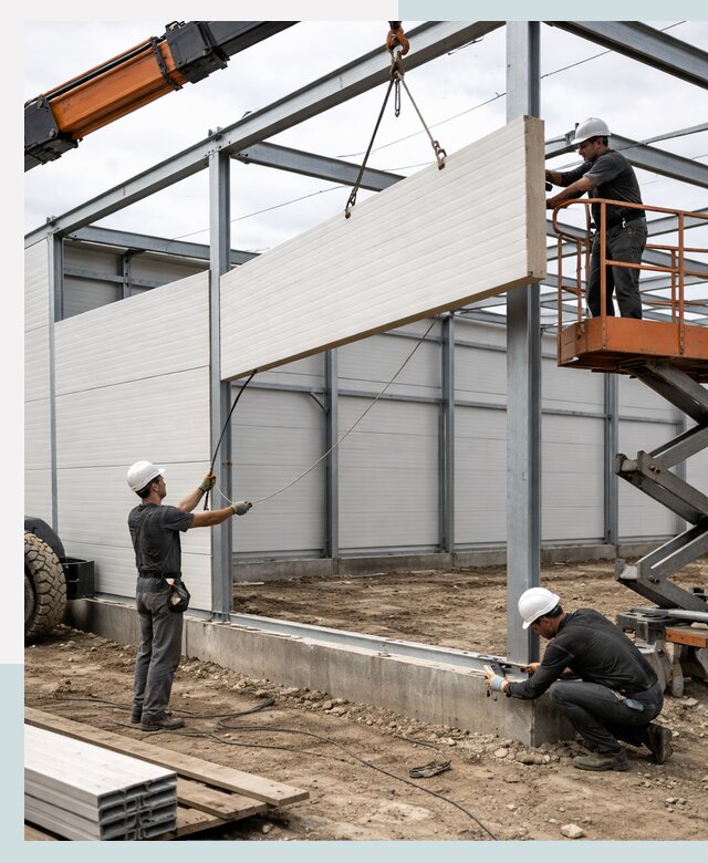 Строительство складов из сэндвич панелей в Железнодорожном под ключ