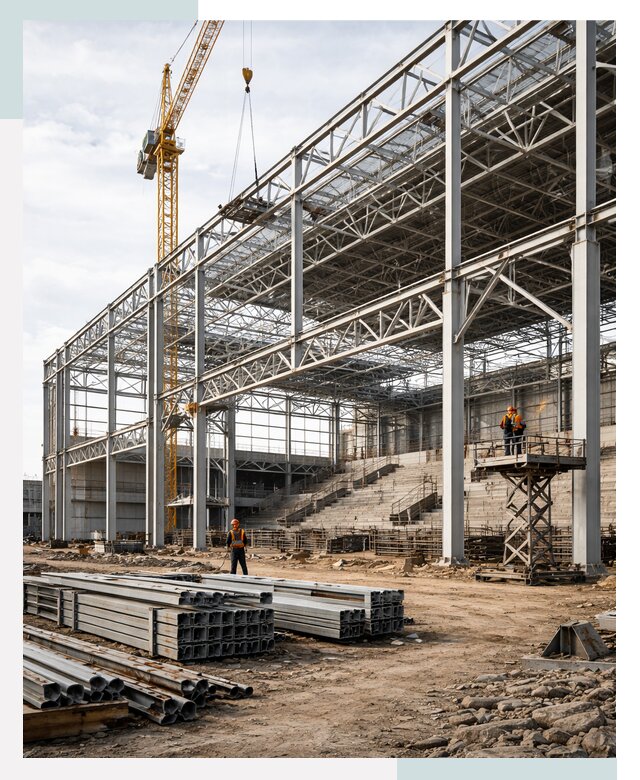 Строительство спортивных комплексов в Железнодорожном от 30762 р. | СтальСтрой-Жлз